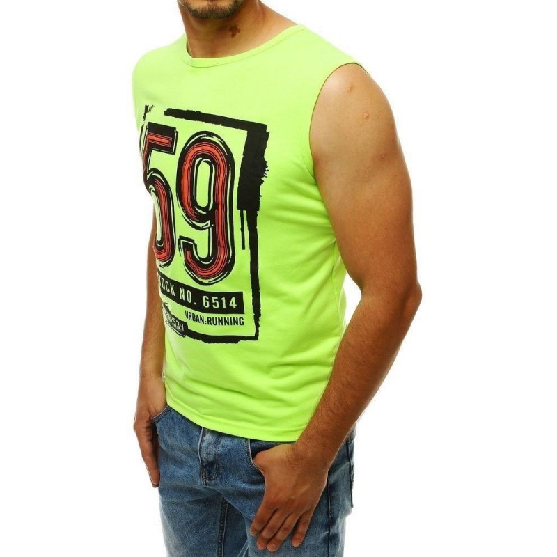 Pánske tričko bez rukávov RX4300 - zelené