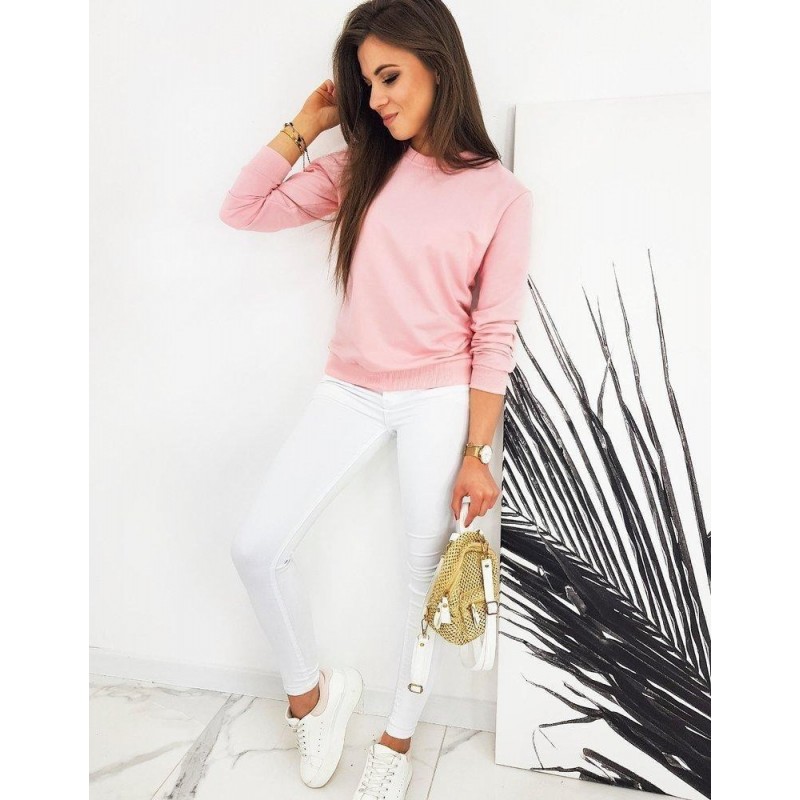 Svetloružová dámska mikina CARDIO BY0441