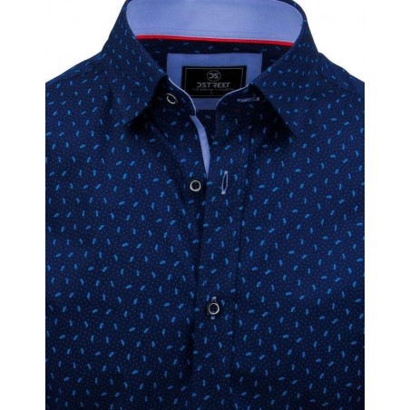 Košeľa s dlhým rukávom pre pánov PREMIUM (dx1801) - modrá, veľ. L