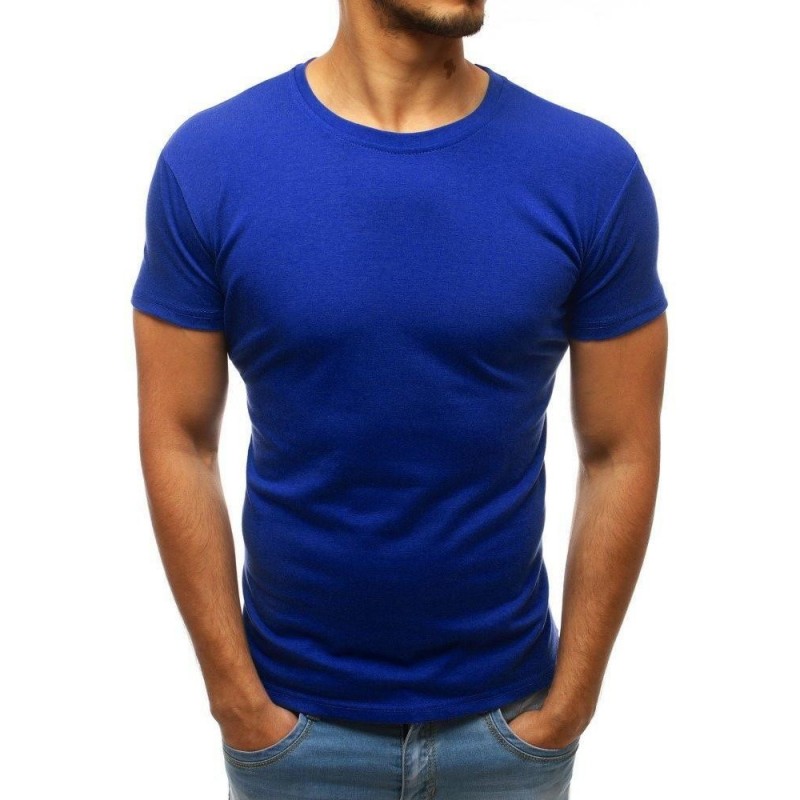 Jednofarebné pánske tričko (rx2577) - modré