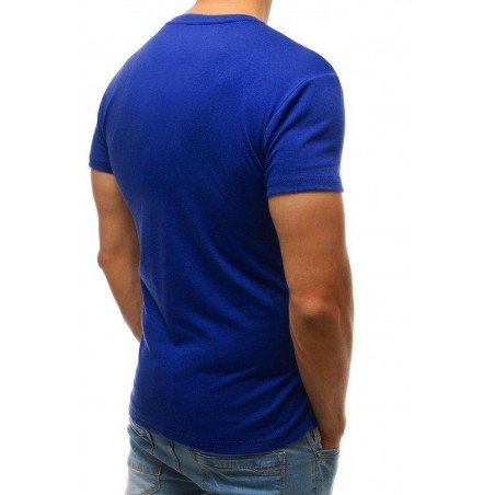 Jednofarebné pánske tričko (rx2577) - modré