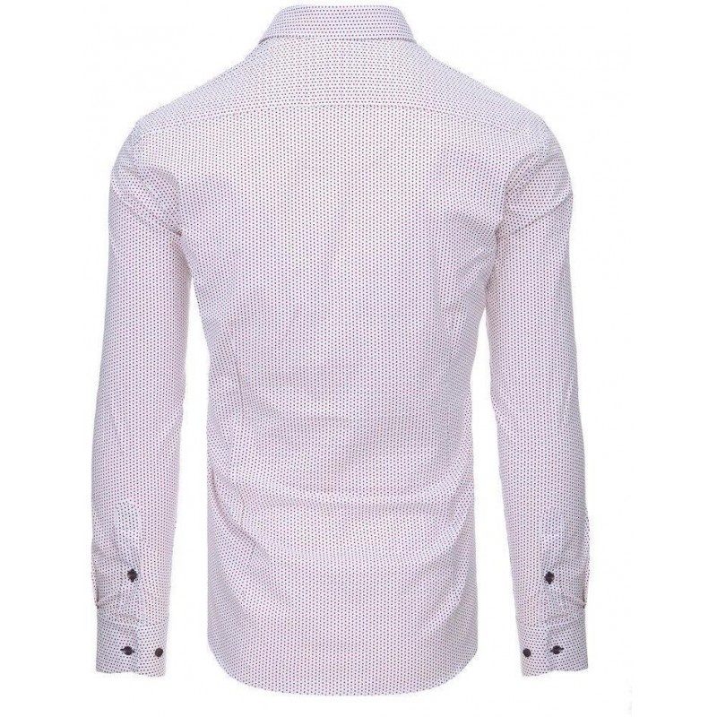 Pánska košeľa s dlhým rukávom (dx1461) - biela