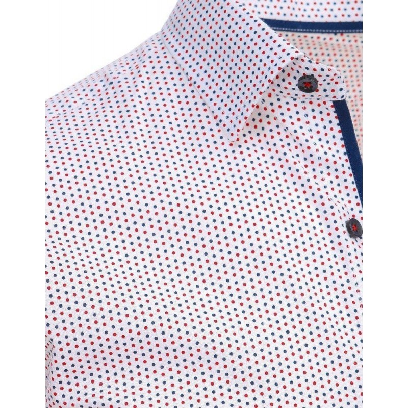 Pánska košeľa s dlhým rukávom (dx1461) - biela