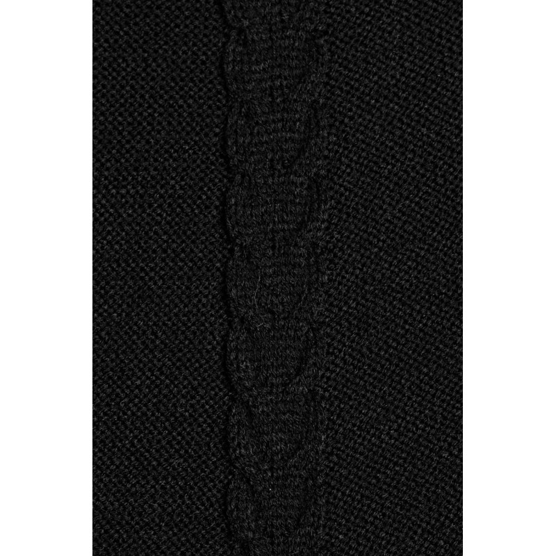 Dámsky čierny dlhý sveter 40005