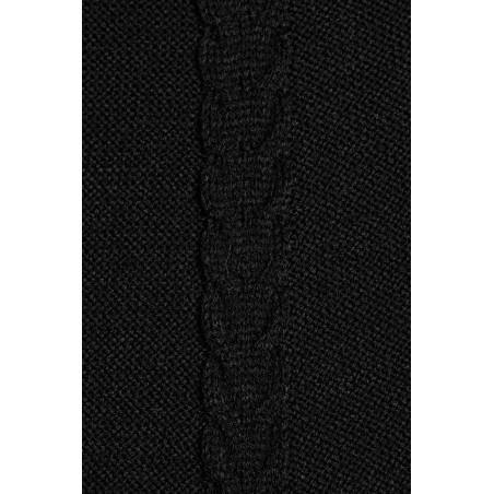 Dámsky čierny dlhý sveter 40005