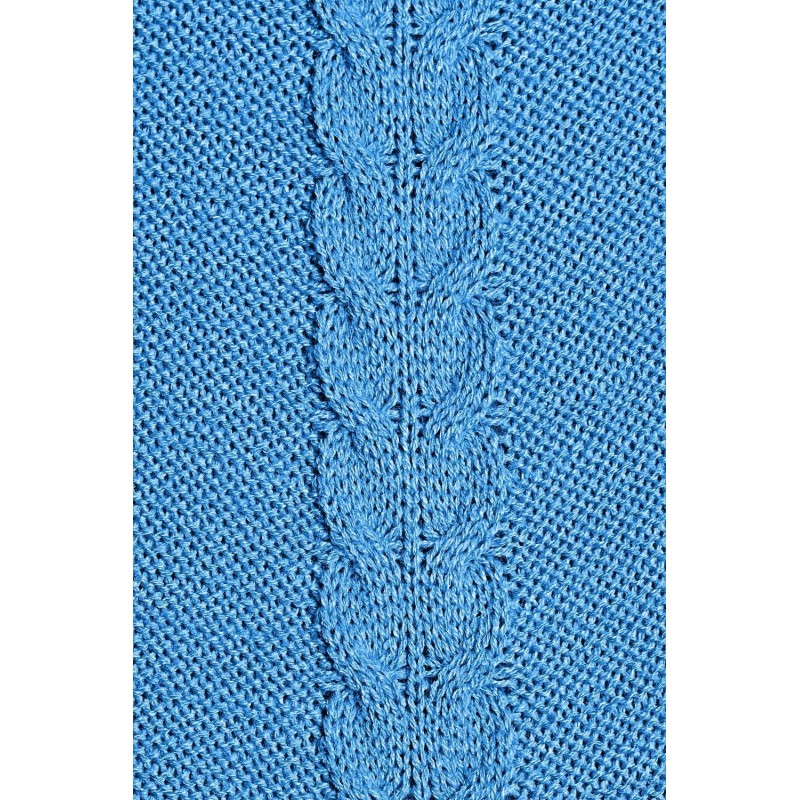Dámsky modrý dlhý sveter 40005