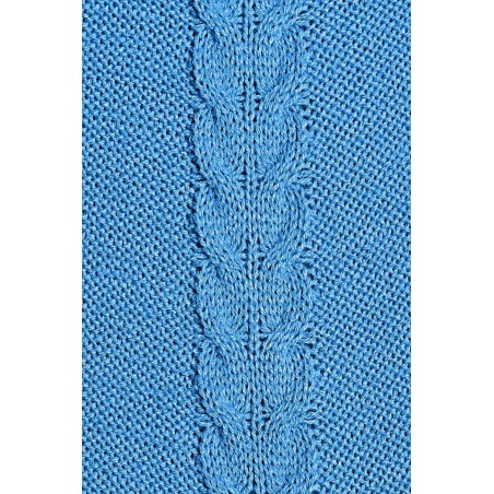 Dámsky modrý dlhý sveter 40005