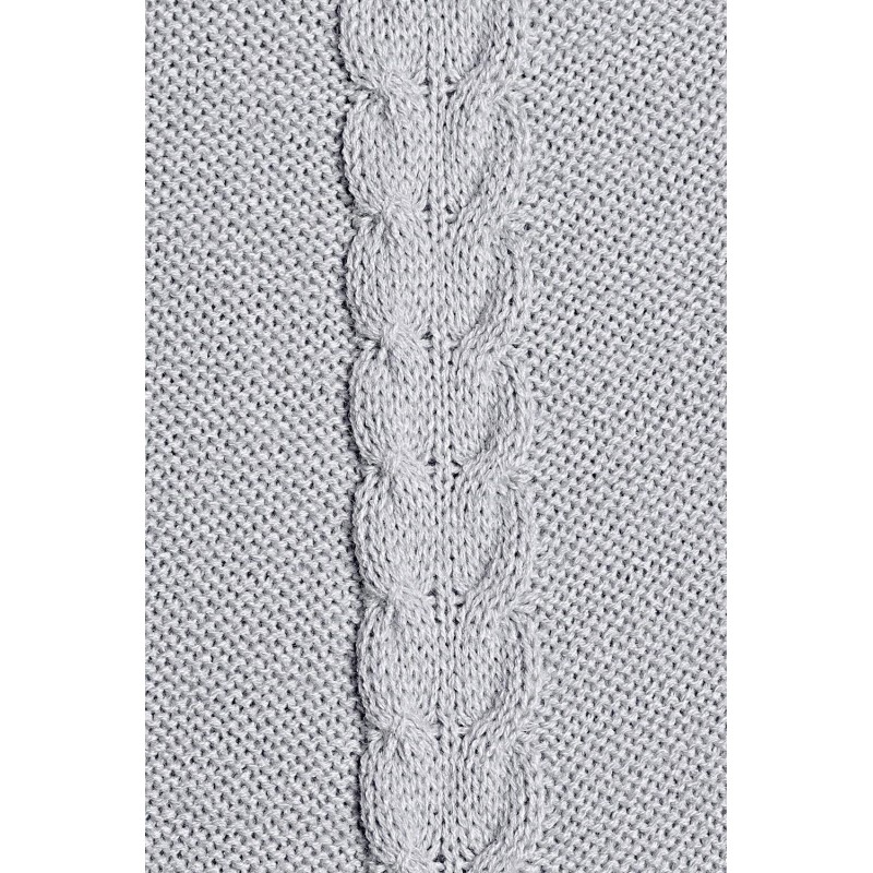 Dámsky sivý dlhý sveter 40005