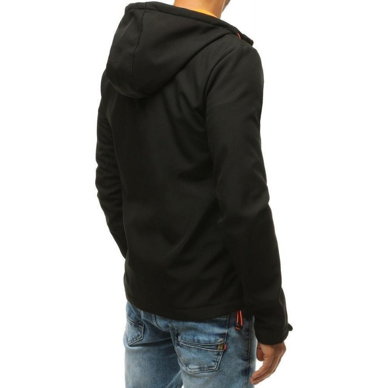 Pánska softshellová bunda s kapucňou TX3328 - čierna