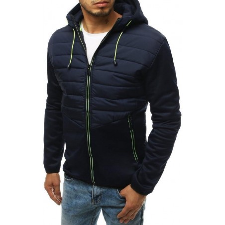 Tmavomodrá pánska prešívaná bunda TX3336