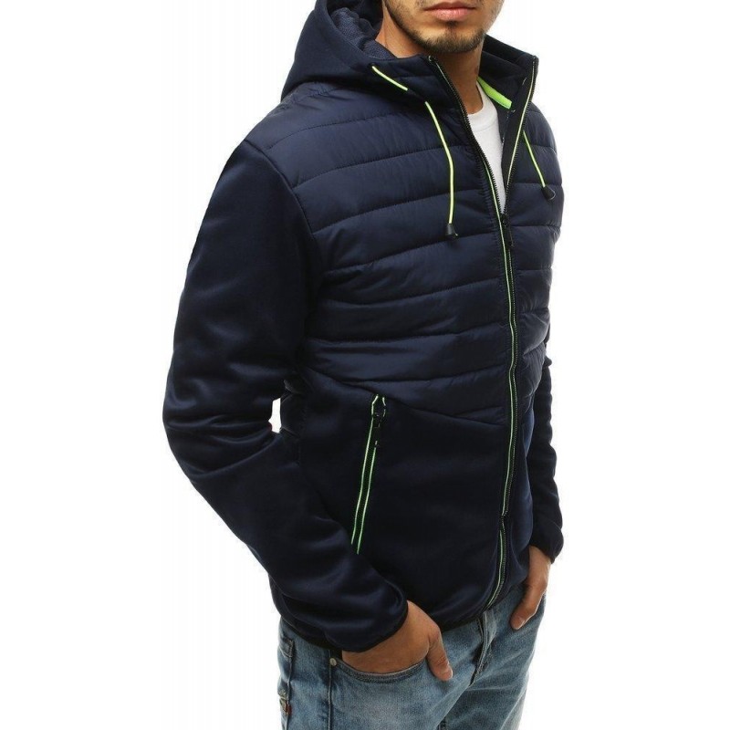 Tmavomodrá pánska prešívaná bunda TX3336