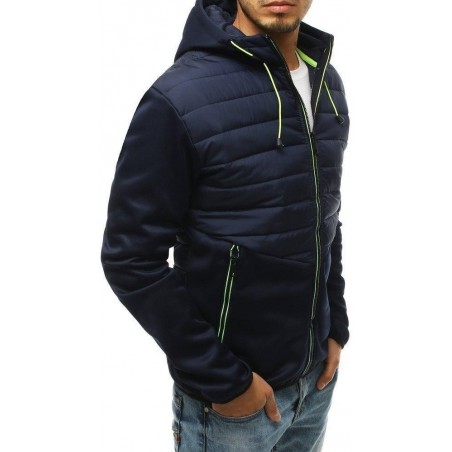 Tmavomodrá pánska prešívaná bunda TX3336