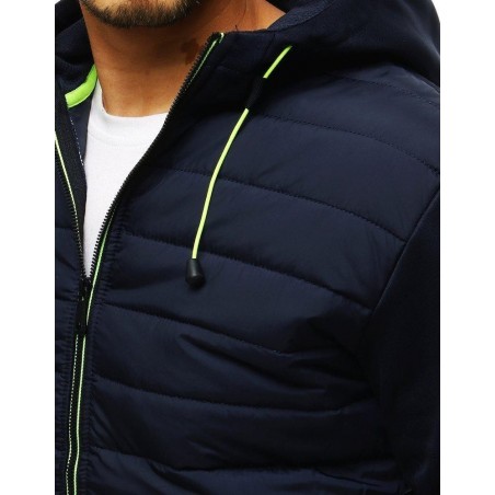 Tmavomodrá pánska prešívaná bunda TX3336