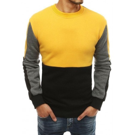 Pánska mikina bez kapucne BX4649 - čierna