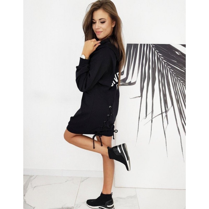 Dámske čierne šaty BREAK ME BY0550