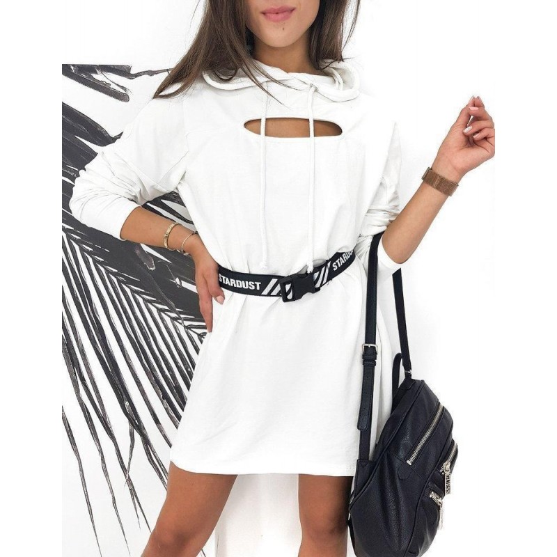 Ecru dámske šaty DUST BY0570