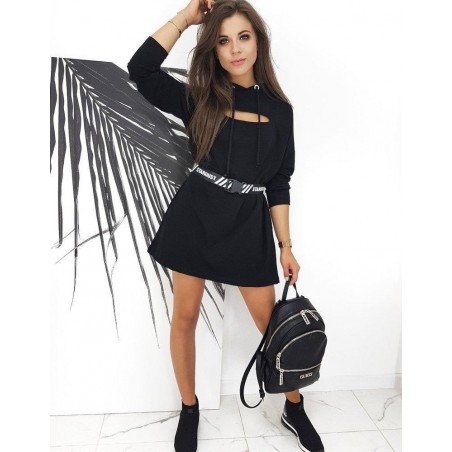 Čierne dámske šaty DUST BY0571