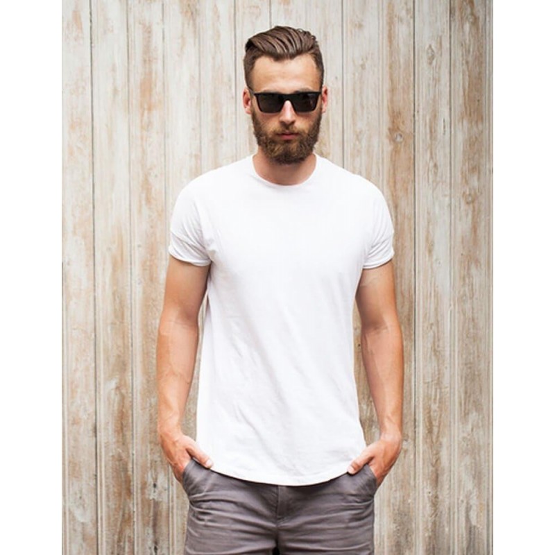 Jednofarebné pánske tričko (rx2571) - biele