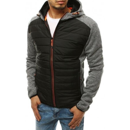 Pánska prechodná bunda s kapucňou TX3334 - sivá