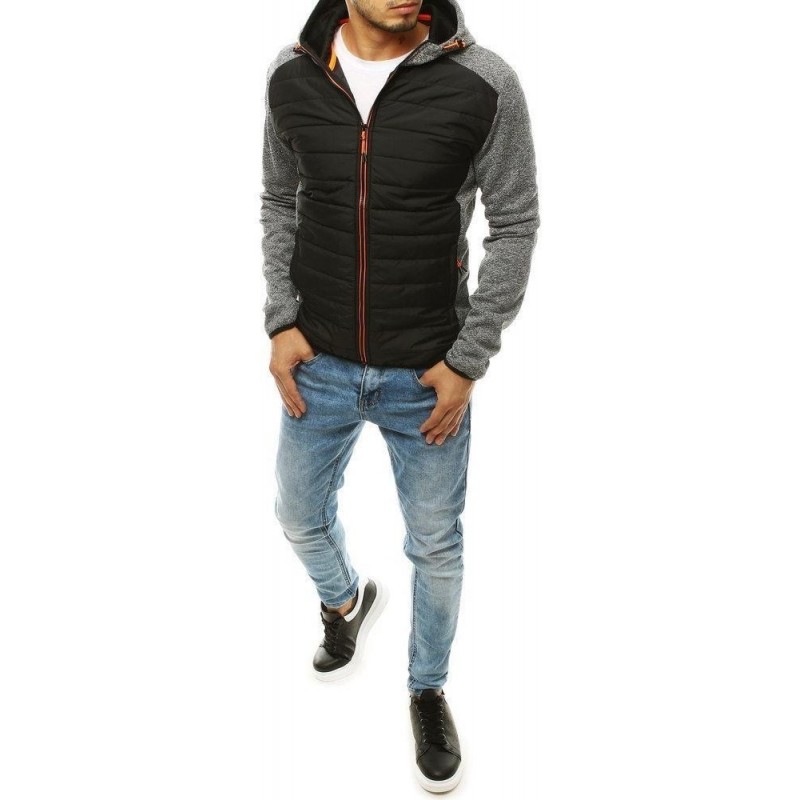 Pánska prechodná bunda s kapucňou TX3334 - sivá