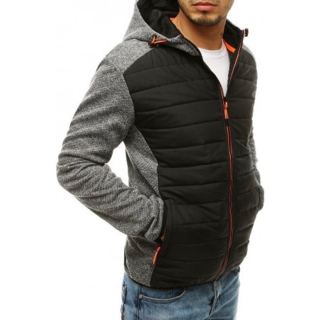 Pánska prechodná bunda s kapucňou TX3334 - sivá