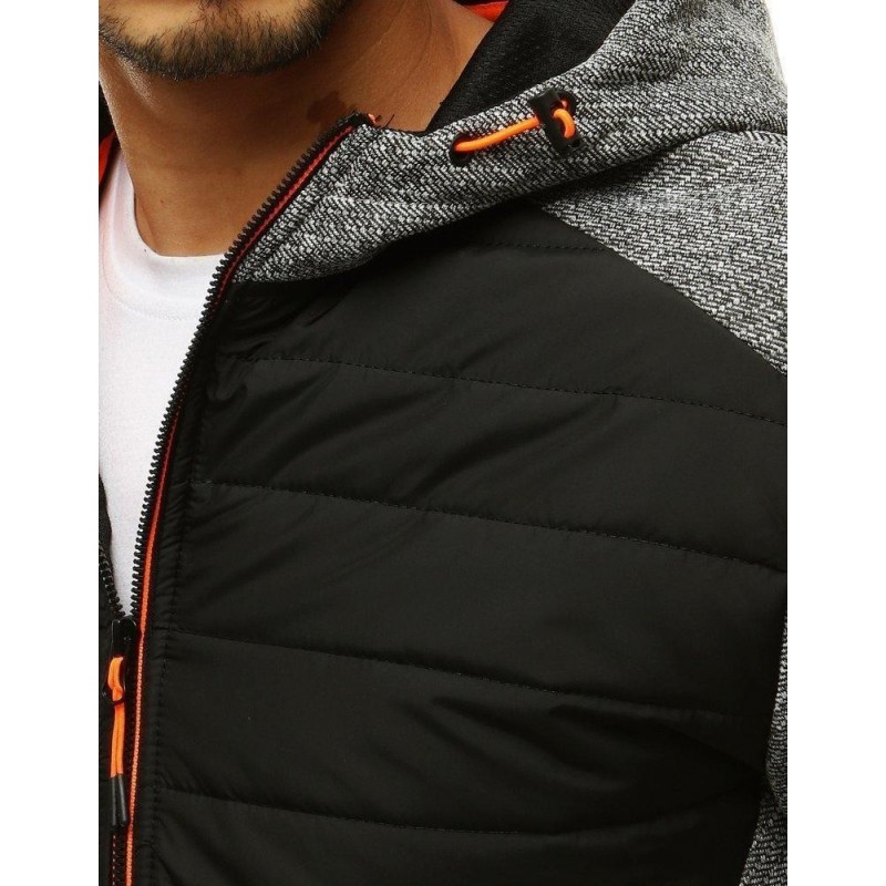 Pánska prechodná bunda s kapucňou TX3334 - sivá