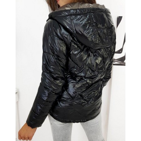 Dámska prešívaná čierna bunda FLENCE TY1273