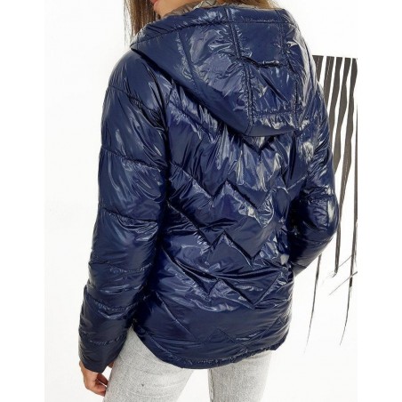 Dámska prešívaná tmavomodrá bunda FLENCE TY1275