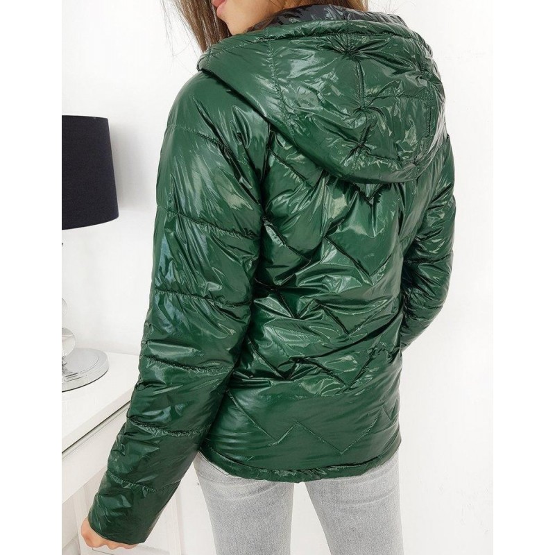 Dámska prešívaná zelená bunda FLENCE TY1276