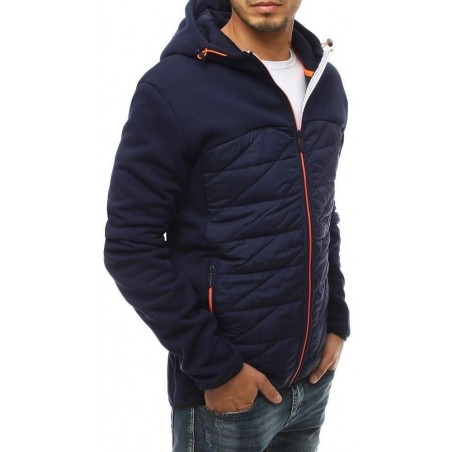 Prešívaná tmavomodrá pánska bunda TX3351