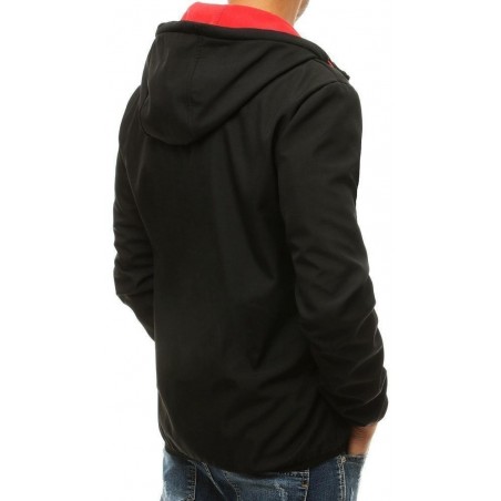 Pánska čierna softshellová bunda s kapucňou TX3353