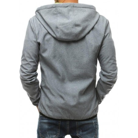 Pánska sivá softshellová bunda s kapucňou TX3354