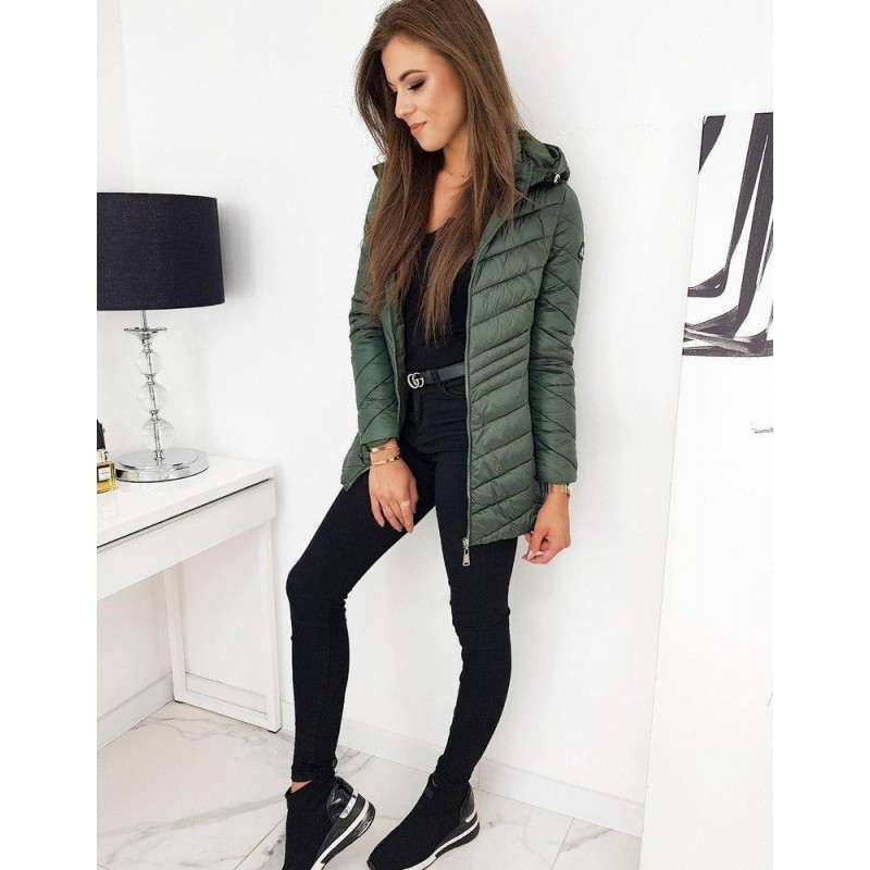 Zelená dámska prešívaná bunda MINOS TY1287