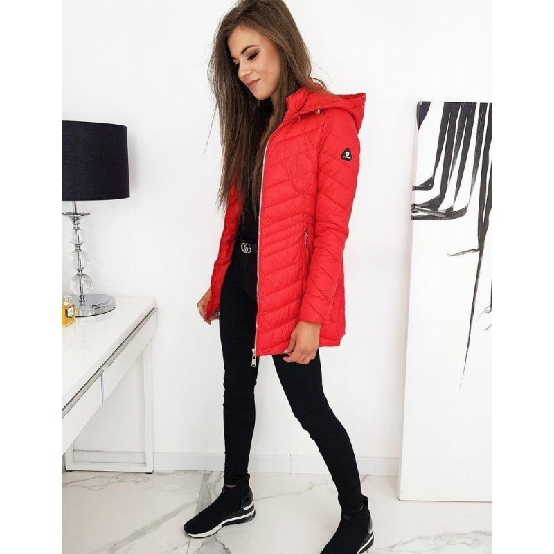 Červená dámska prešívaná bunda MINOS TY1288