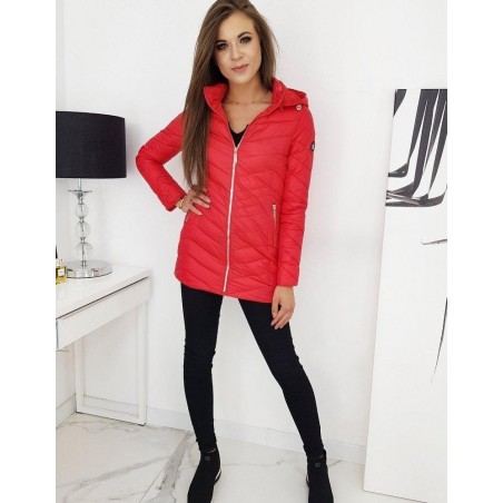 Červená dámska prešívaná bunda MINOS TY1288