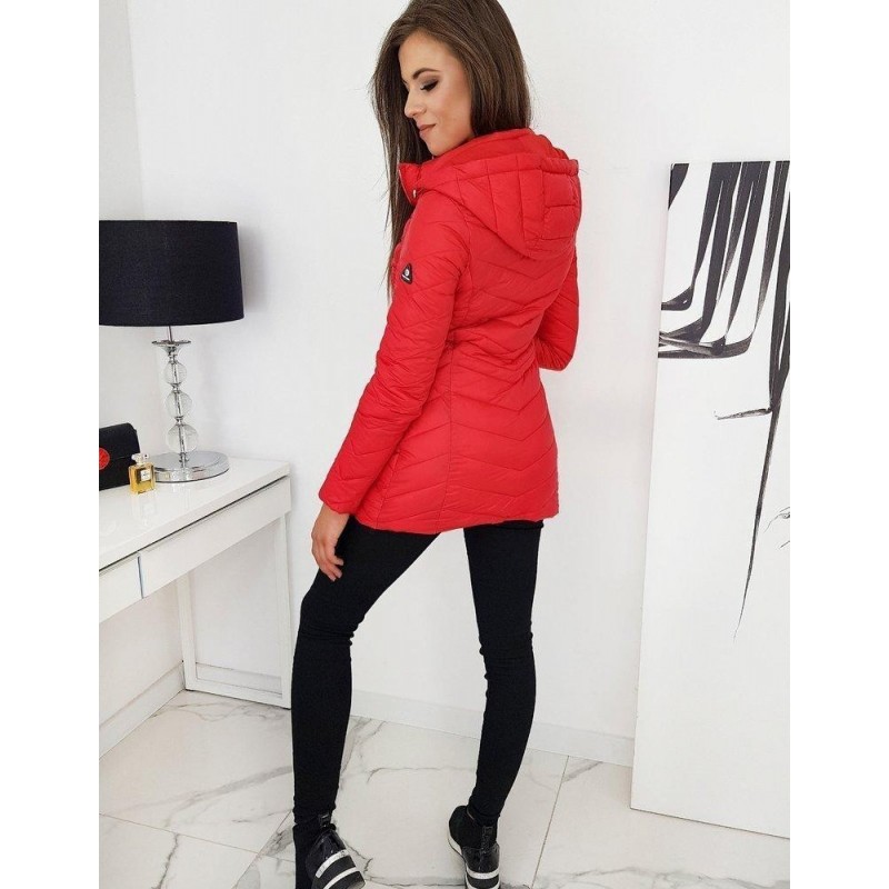 Červená dámska prešívaná bunda MINOS TY1288