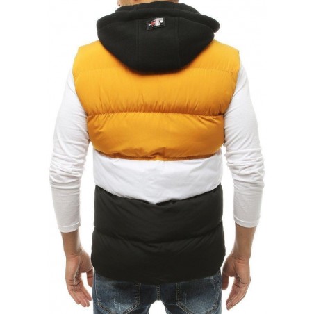Prešívaná pánska vesta s kapucňou TX3379 - žltá