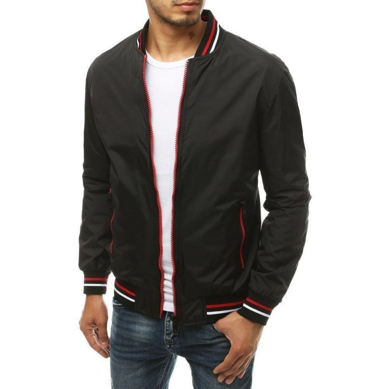 Pánska čierna bomber bunda TX3383