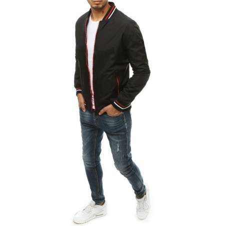 Pánska čierna bomber bunda TX3383