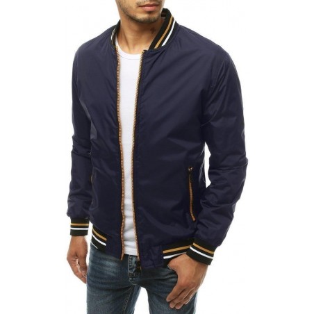 Pánska tmavomodrá bomber bunda TX3384