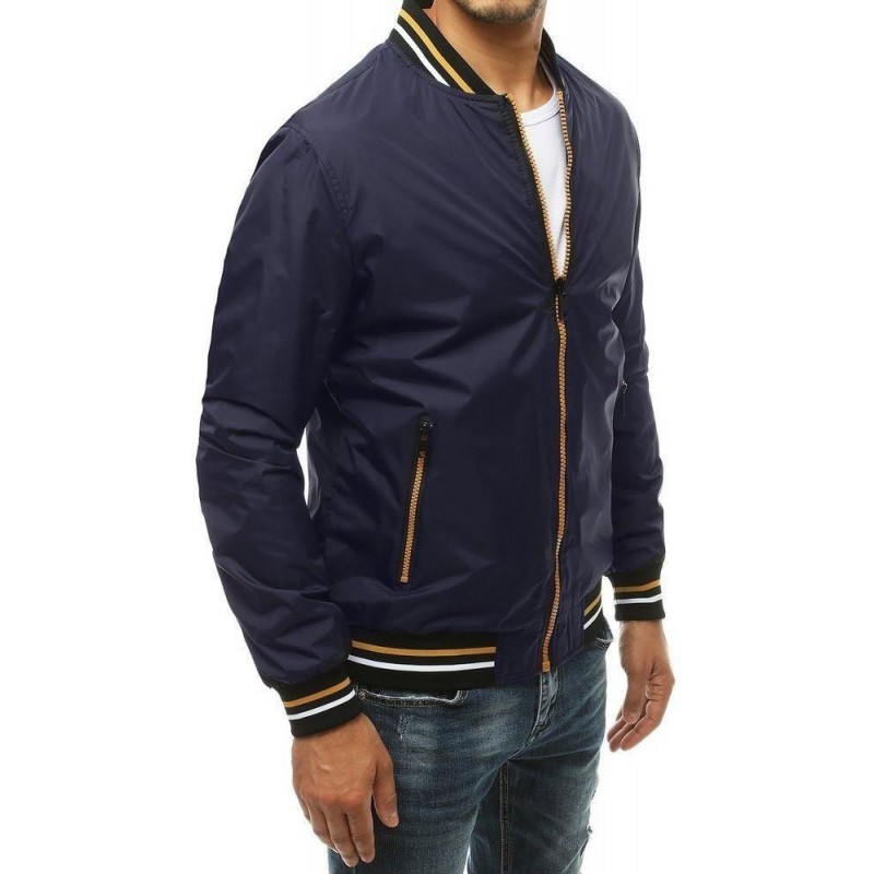 Pánska tmavomodrá bomber bunda TX3384