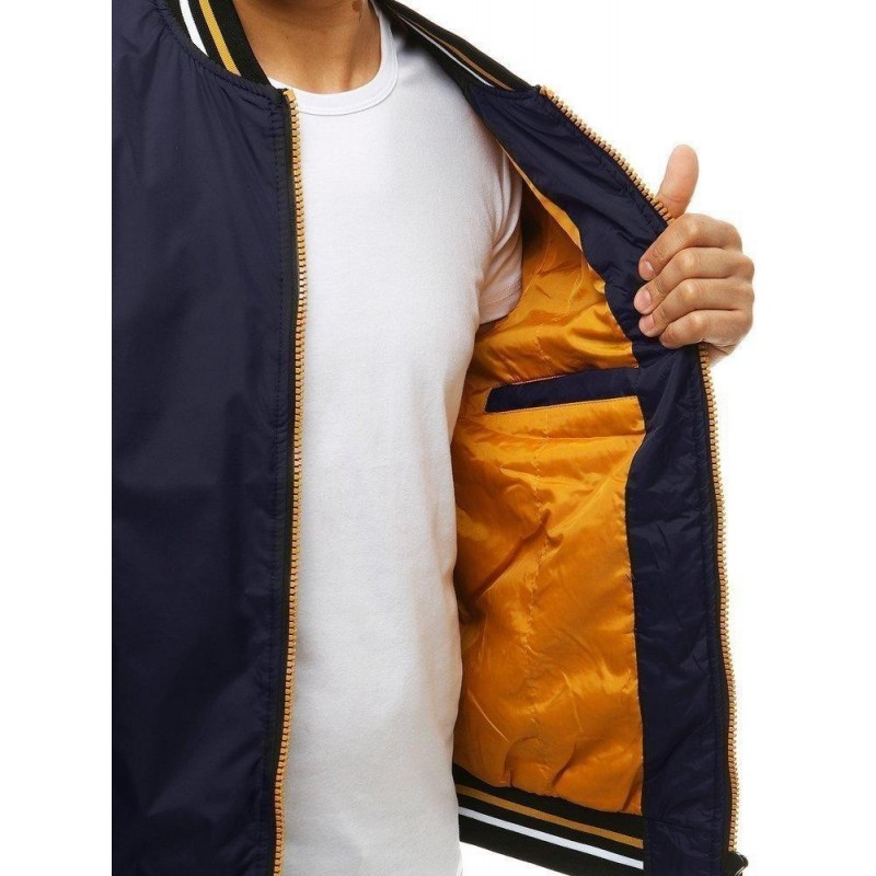 Pánska tmavomodrá bomber bunda TX3384