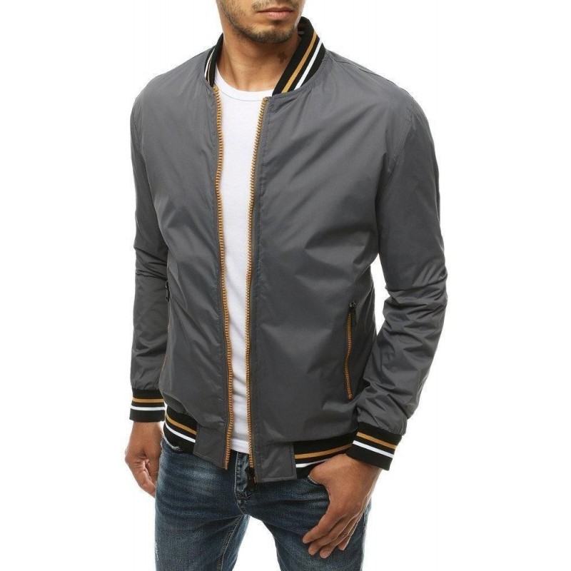 Pánska sivá bomber bunda TX3387