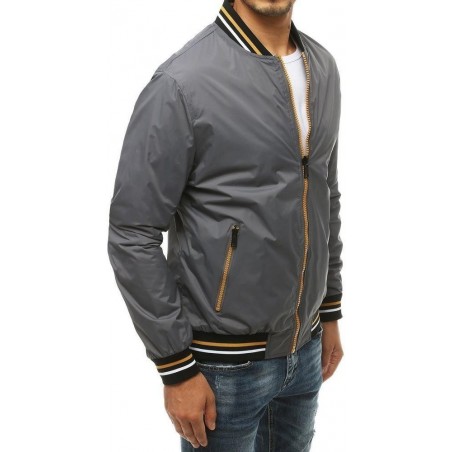 Pánska sivá bomber bunda TX3387