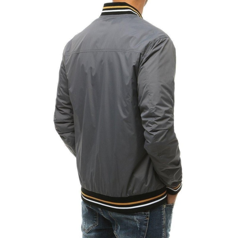 Pánska sivá bomber bunda TX3387