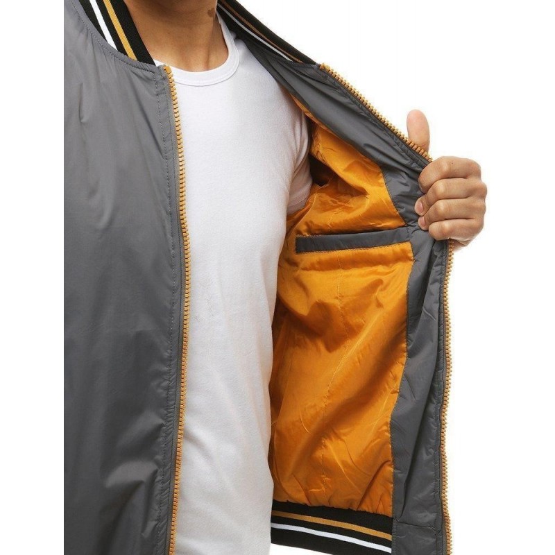 Pánska sivá bomber bunda TX3387
