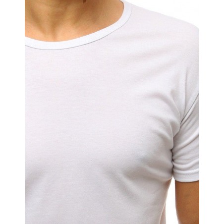 Jednofarebné pánske tričko (rx2571) - biele
