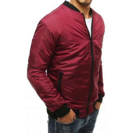 Pánska bomber bordová bunda TX3406