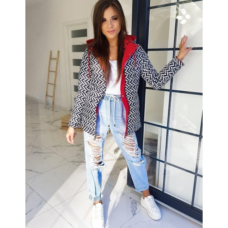 Dvojstranná dámska parka COLINS TY1317 - červená