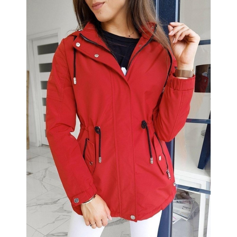 Dámska červená parka STENDI TY1332